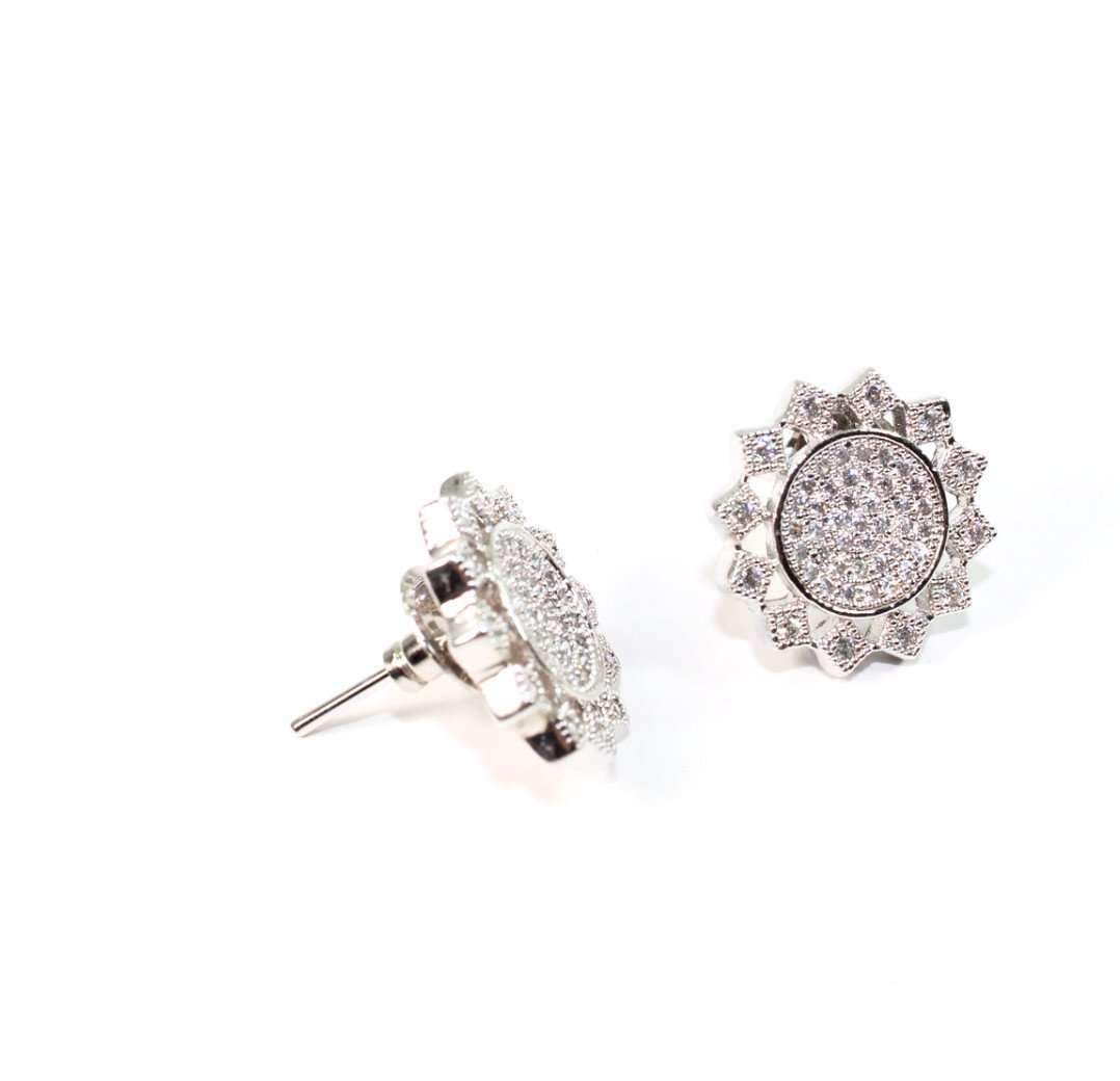 High Sun Chakra Sparkling Stud Earrings