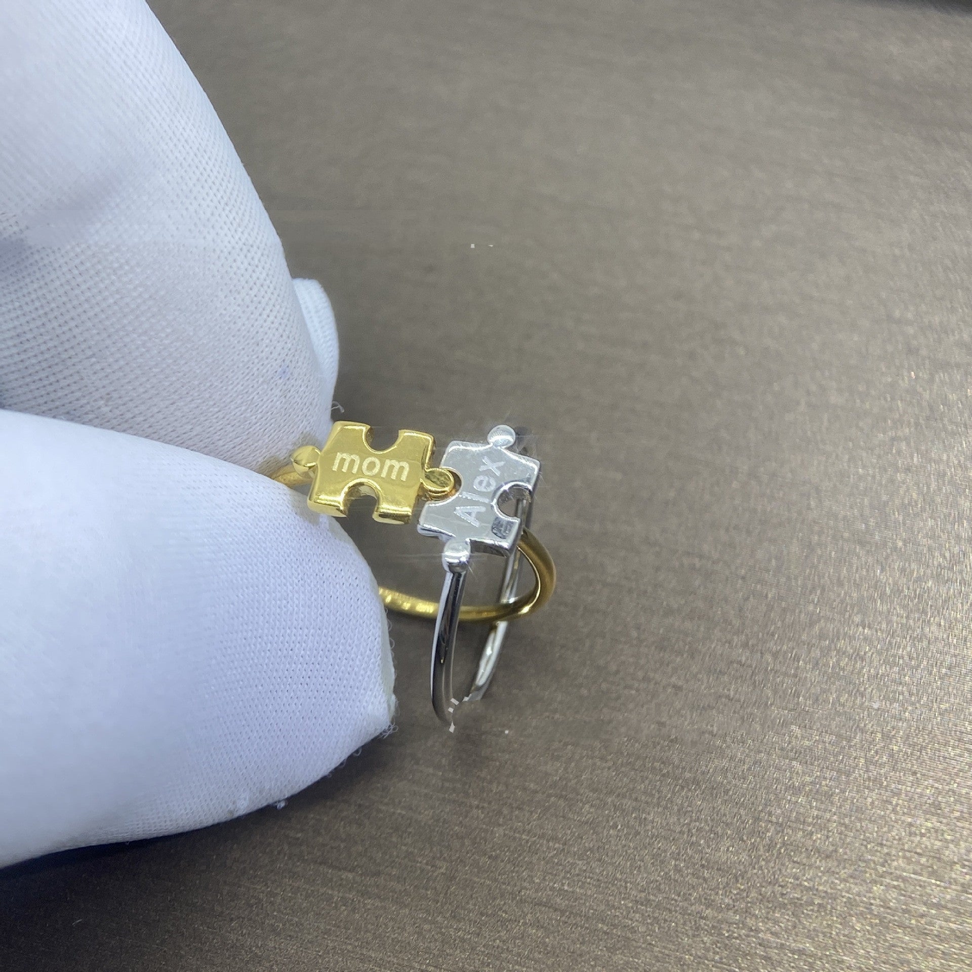 DIY Jigsaw Puzzle 925 Silver Ring For Men And Women