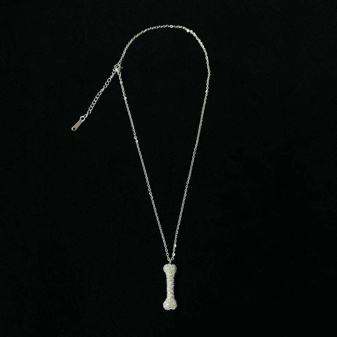 Wind Zircon Pendant Necklace Niche Design Autumn Light Luxury Ornament