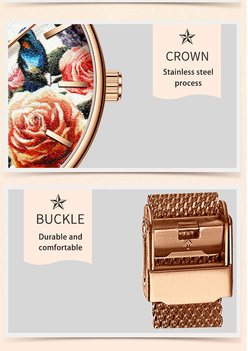 Fashion Simple Watch Women's Waterproof Belt Watch