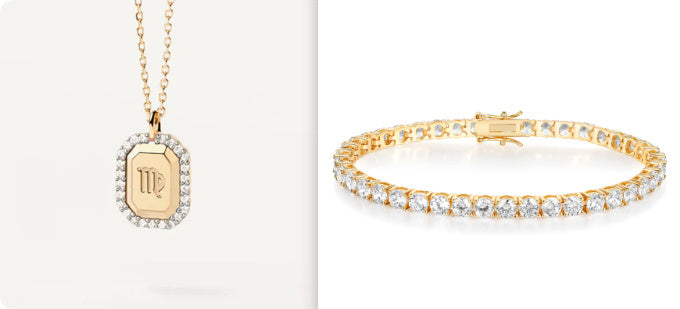 S925 Sterling Silver Twelve Constellation White Zircon Ladies' Pendant Necklace