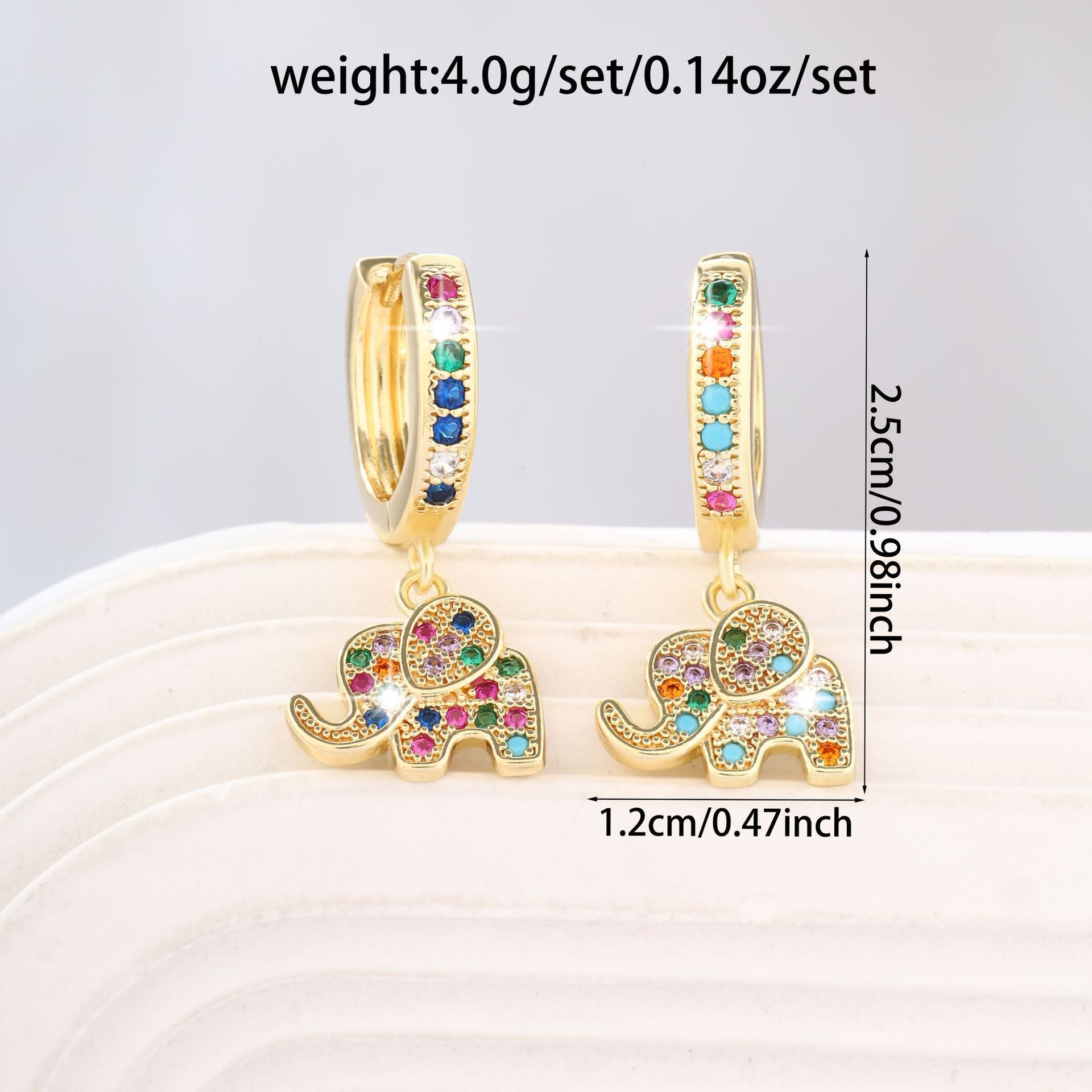 Zircon Inlaid High-end Sense Of Light Luxury Earrings