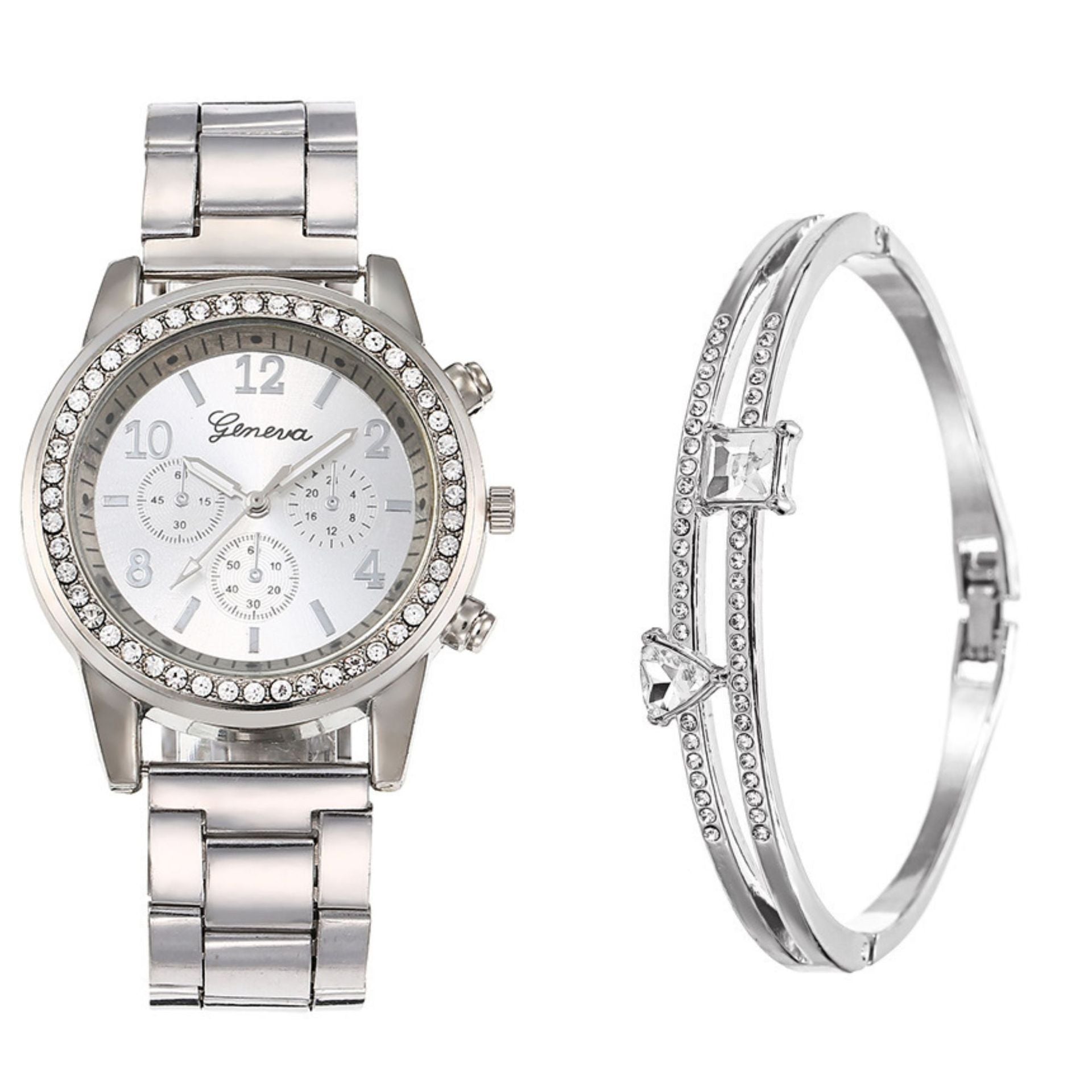 Women's Diamond Business Steel Belt Gift Box Fashionable All-match Trendy Quartz Watch