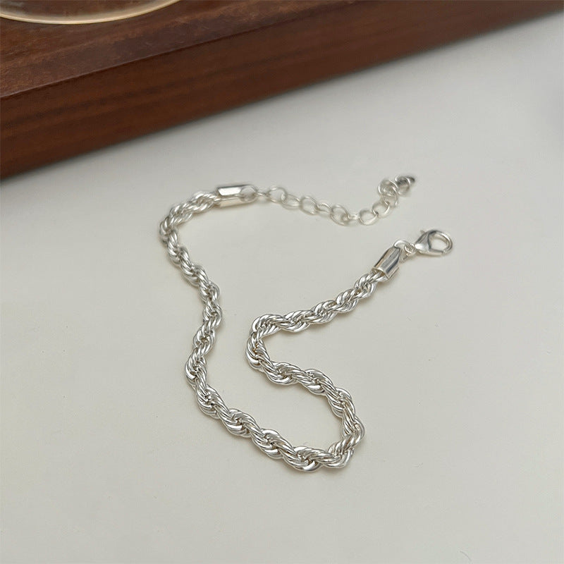 Twisted Fried Dough Twists Bracelet Women's Vintage Versatile In Handwear