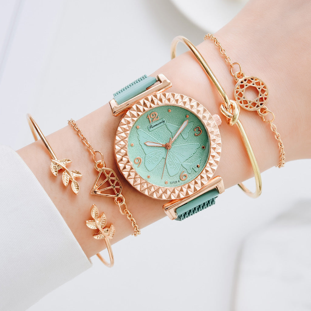 Three-dimensional Butterfly Watch Bracelet Combination Set