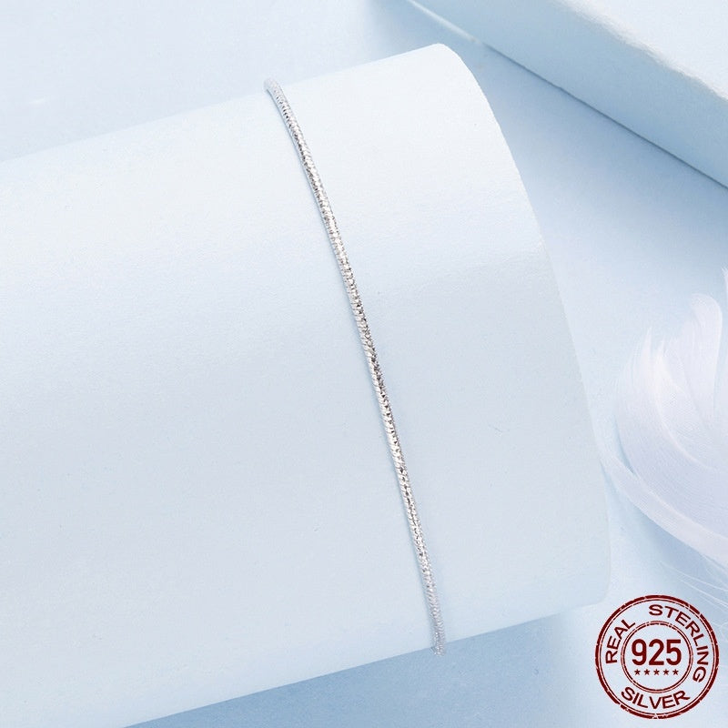 S925 Sterling Silver Snake Bones Chain Bracelet