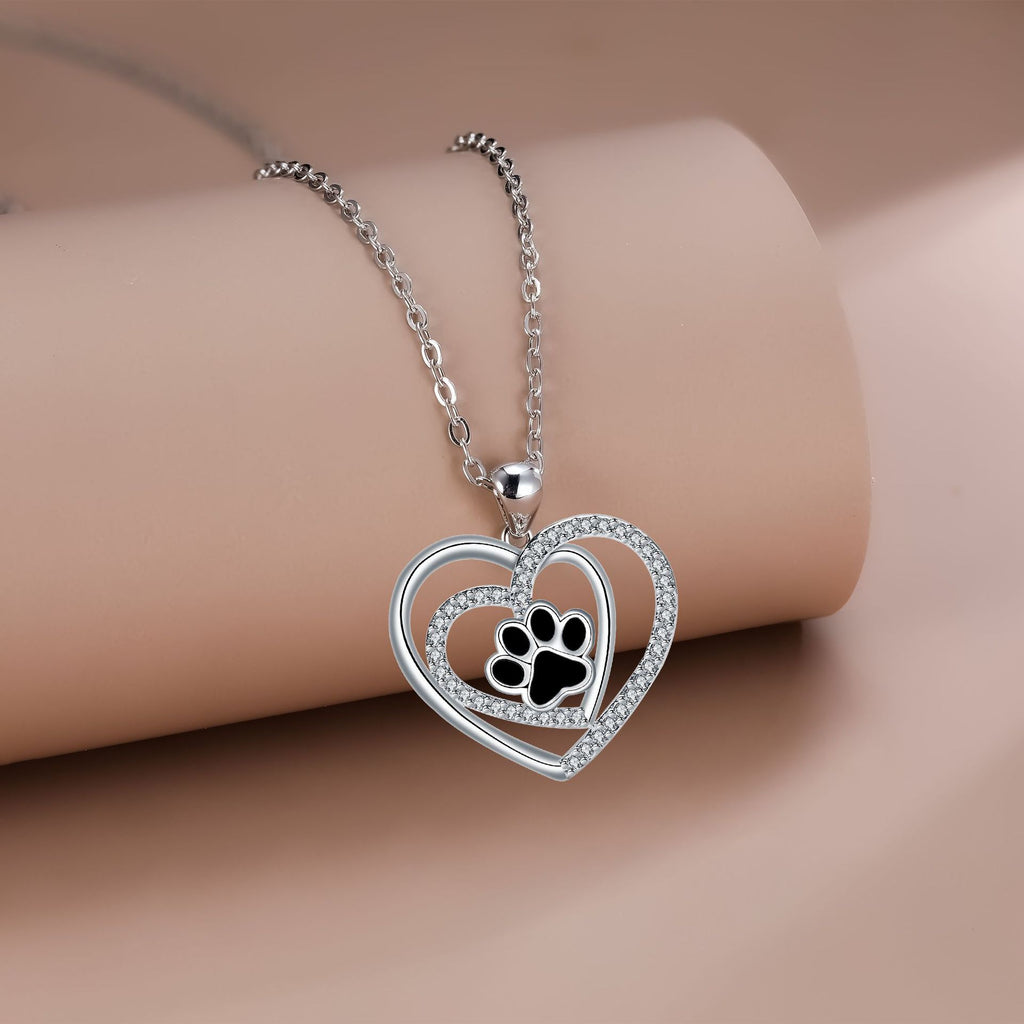 Dog's Paw Footprints Necklace Female Light Luxury Minority High Sense