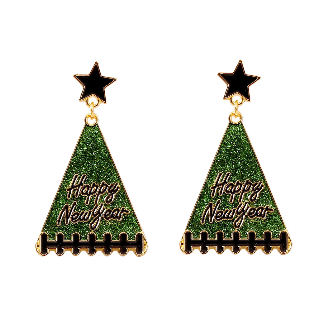 New Year Tree Girl Gift Earrings