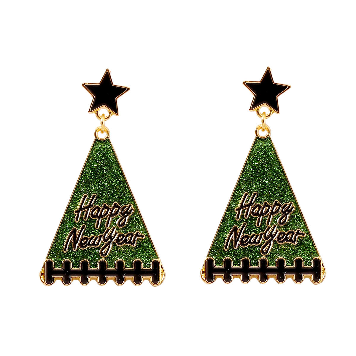 New Year Tree Girl Gift Earrings