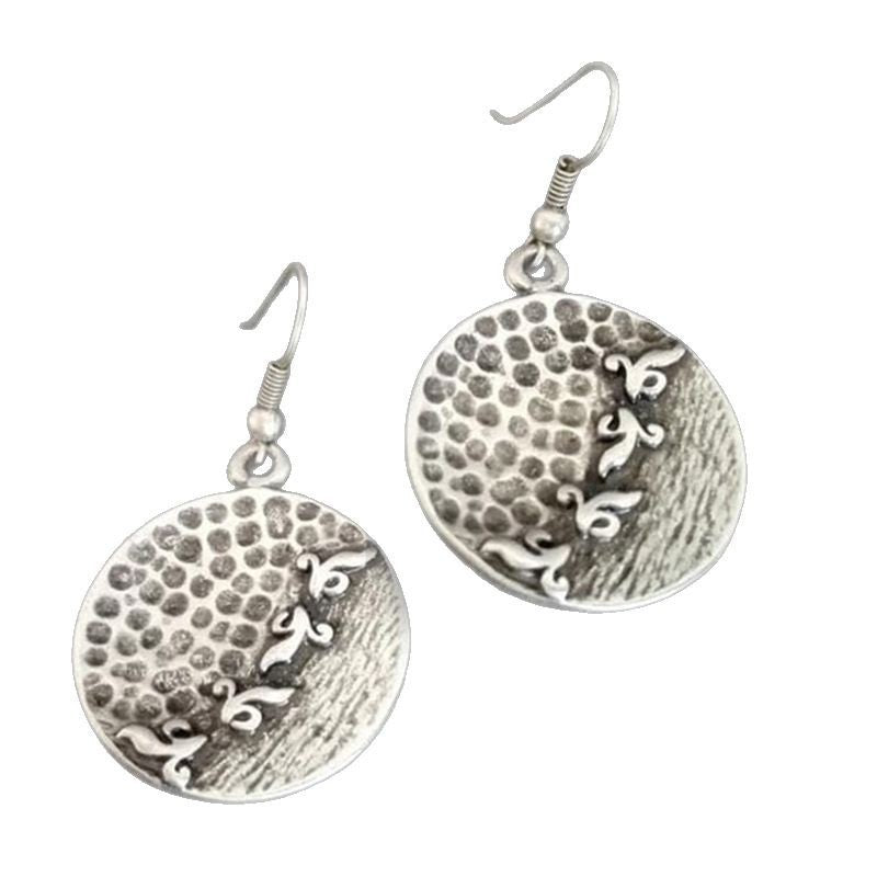 Vintage Hammered Distressed Casual Earrings