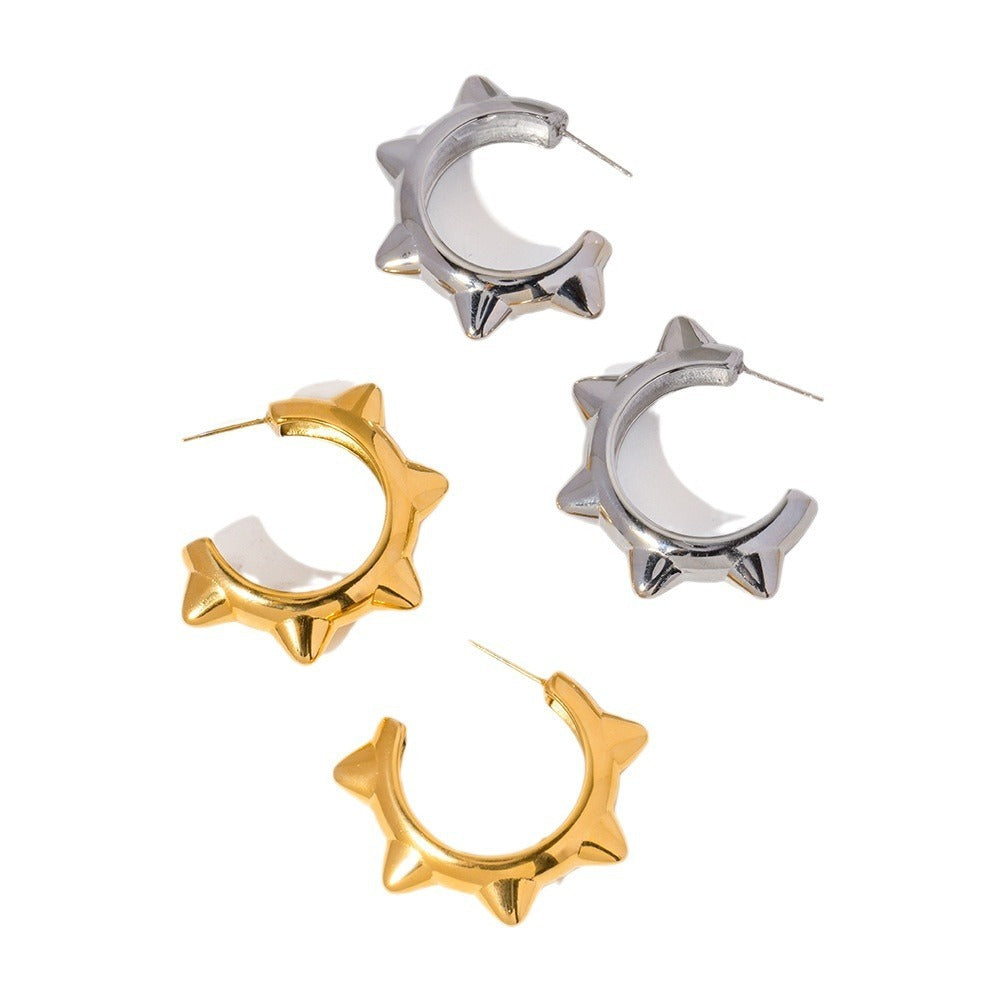 Titanium Steel Earrings Special-interest Design Female Earrings