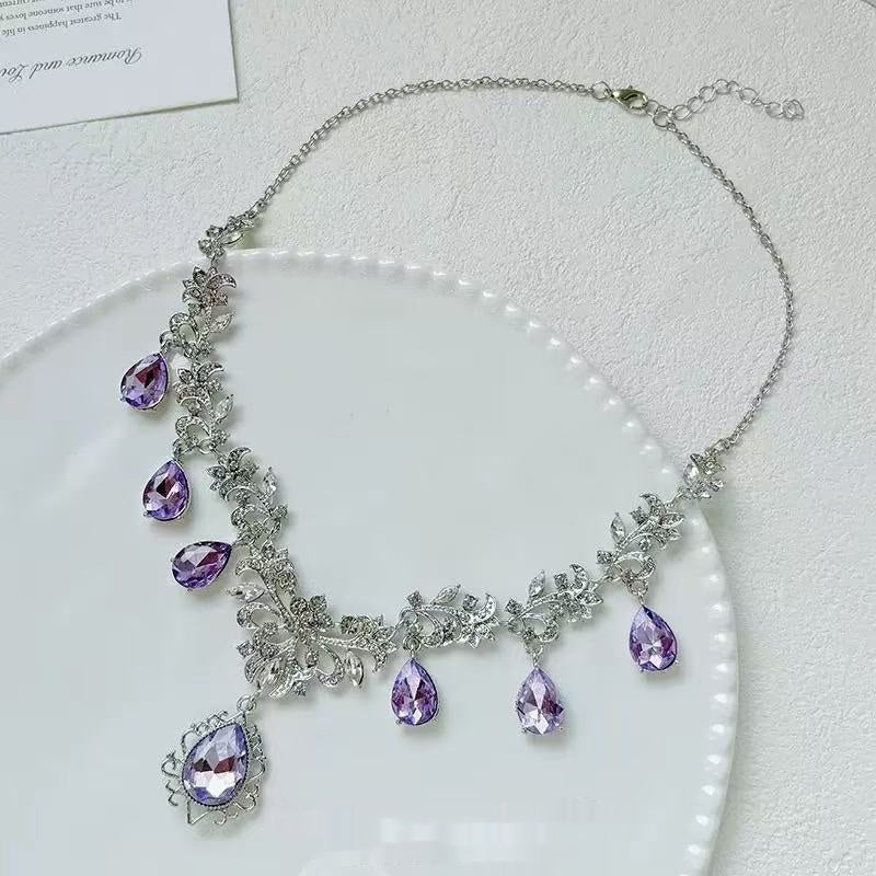 Women's Heavy Industry Advanced Sense Necklace Earrings