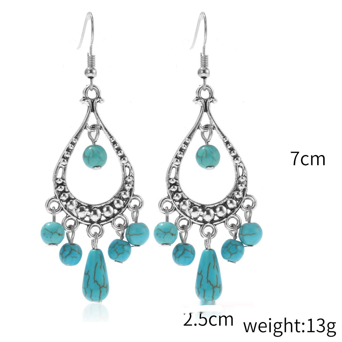 Bohemian Natural Stone Long Retro Necklace