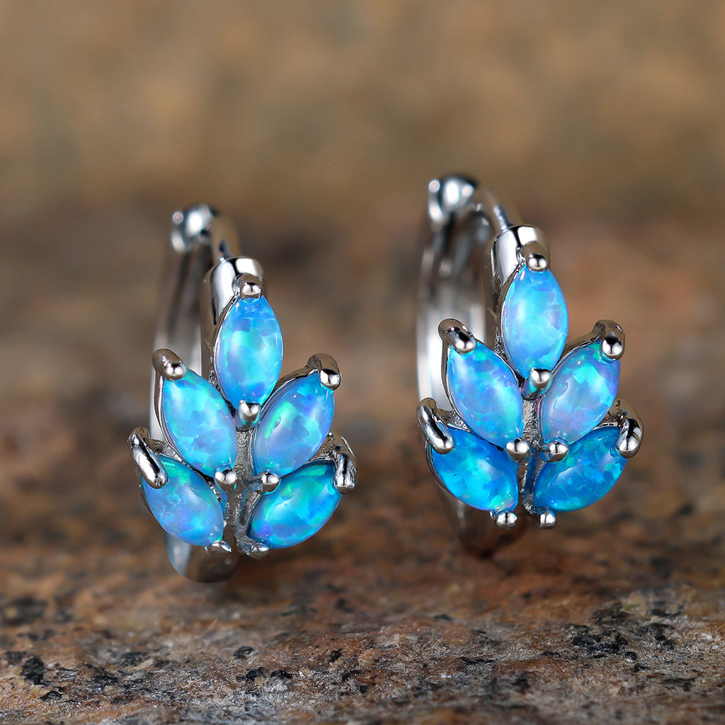 Simple Leaf Design Ear Clip Female Versatile Personality Retro