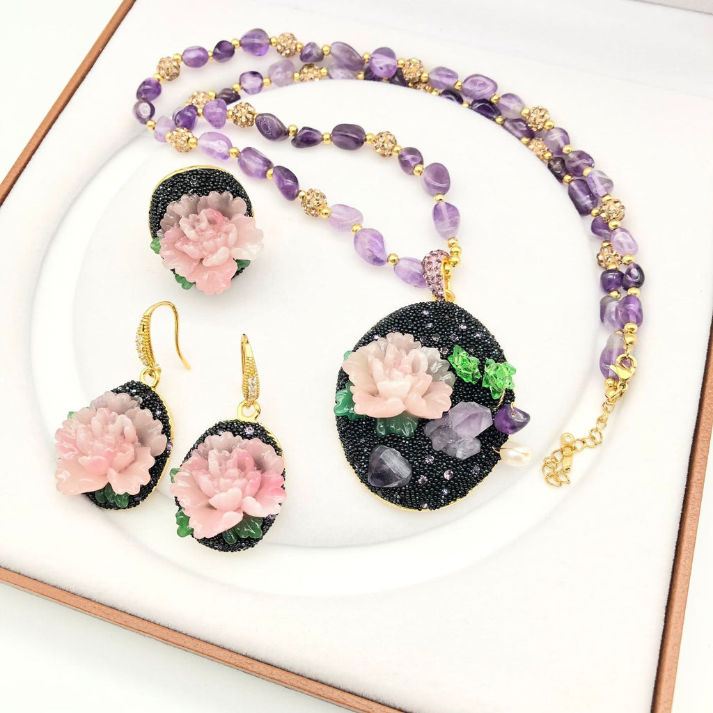 Gorgeous Living Peony Flower Ring