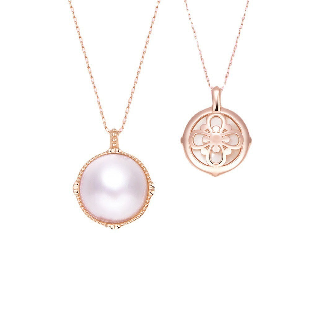 Fashion Double-sided Pearl Necklace For Women