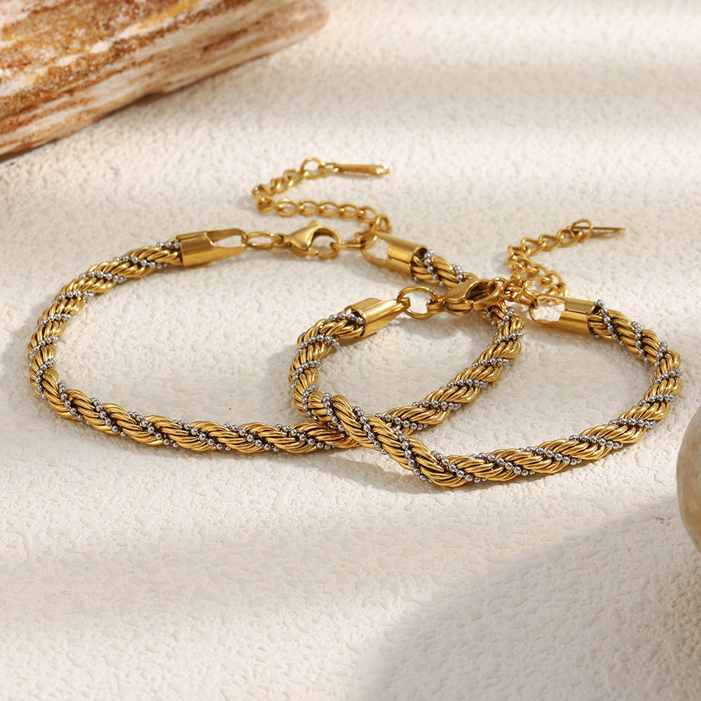 Anklet Twist Beads Winding Bracelet