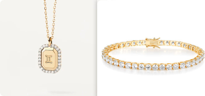 S925 Sterling Silver Twelve Constellation White Zircon Ladies' Pendant Necklace