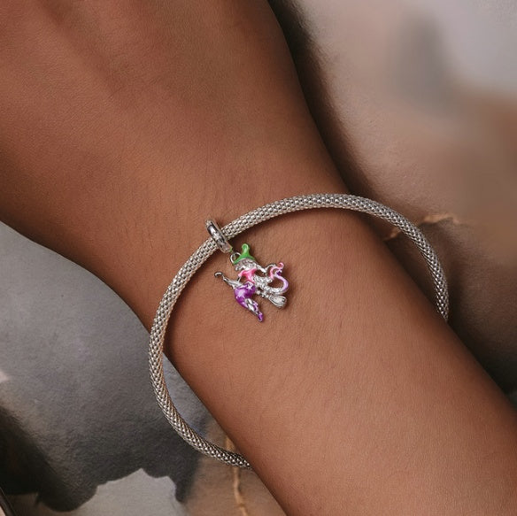 Original Halloween Broom Fluorescent Diy Bracelet Necklace Pendant