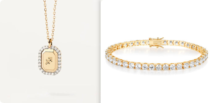 S925 Sterling Silver Twelve Constellation White Zircon Ladies' Pendant Necklace