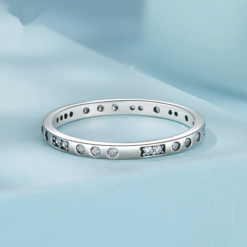 Moss Password I Love You Ring Silver