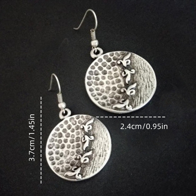 Vintage Hammered Distressed Casual Earrings
