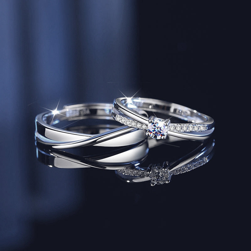 Mobius Strip Couple Ring