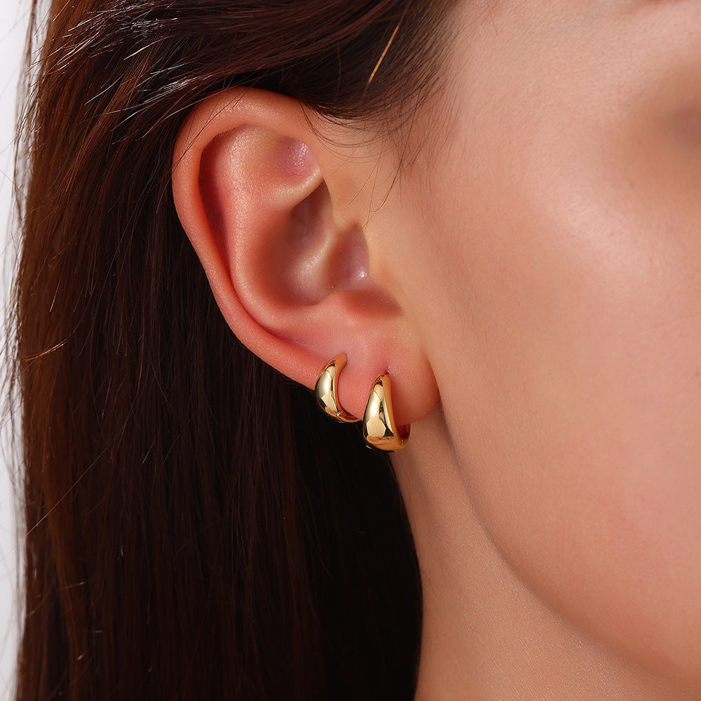 Drop-shaped Copper Earrings More Sizes Set