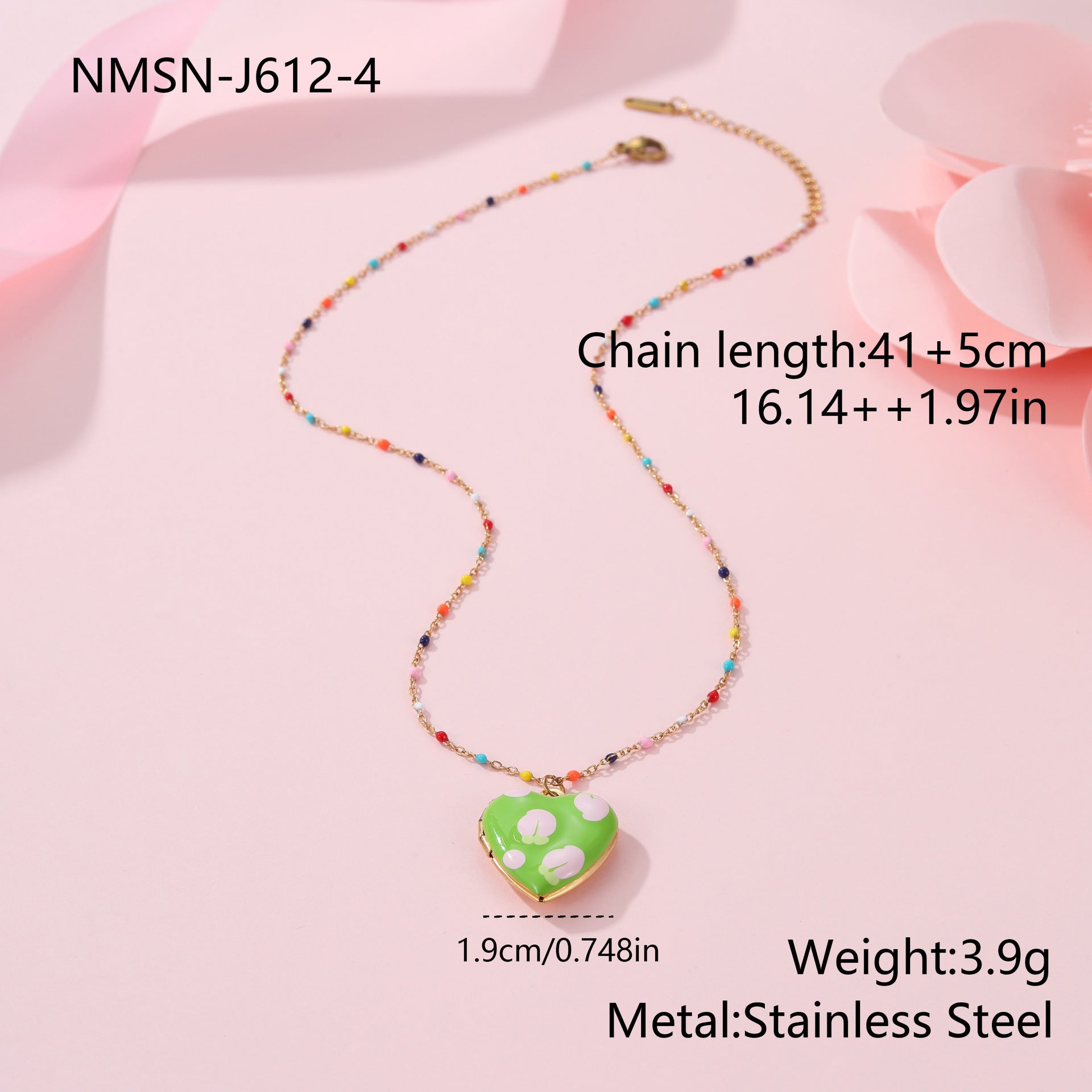 Fruit Love Pendant Stainless Steel Necklace