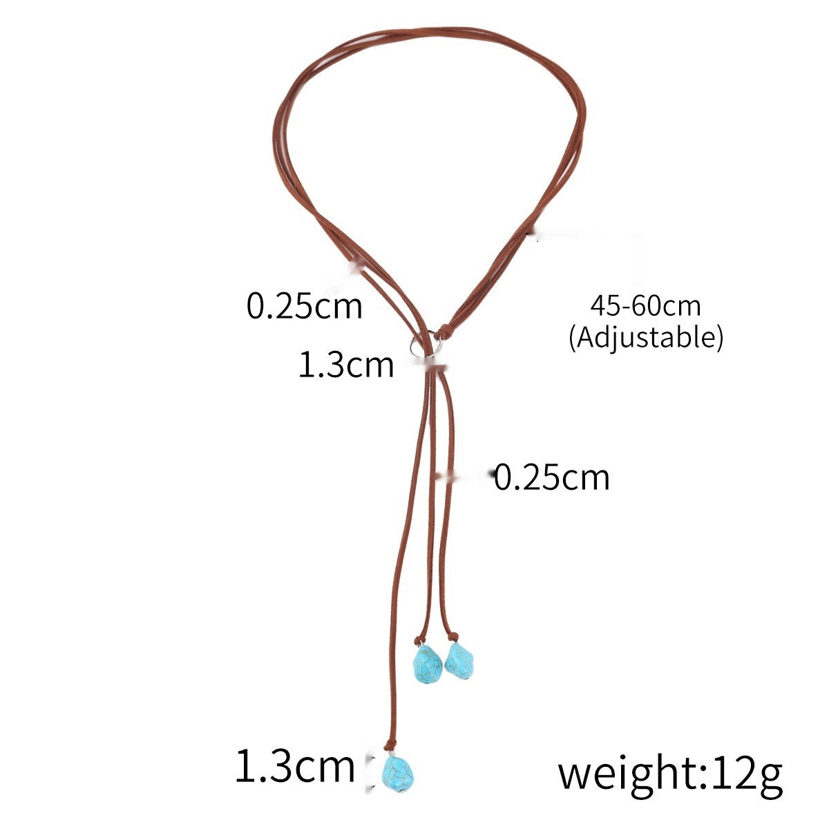 Bohemian Natural Stone Long Retro Necklace