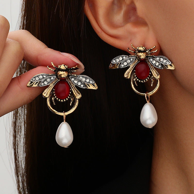 Personality Retro Insect Drop Animal Earrings