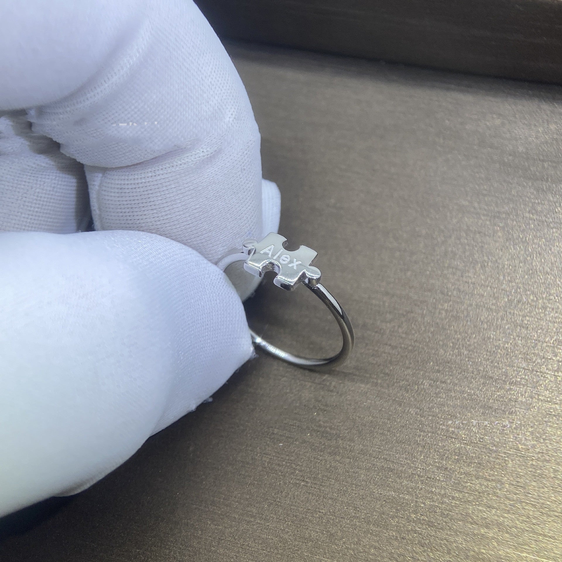 DIY Jigsaw Puzzle 925 Silver Ring For Men And Women