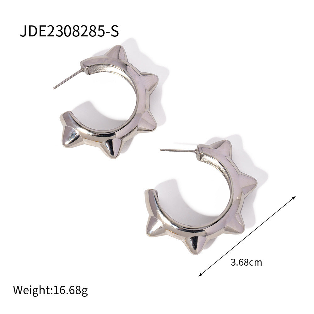 Titanium Steel Earrings Special-interest Design Female Earrings