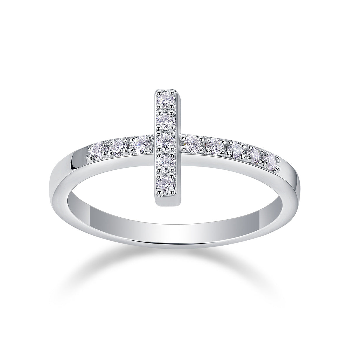 The Holy Light Cross - A Wedding Ring Set With Top-quality Moissanite S925 In Silver And Gold-plated. The Ring Can Be Inspected With A Diamond Pen