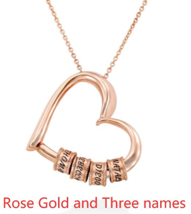 Personalized Heart Necklaces Women Jewelry Custom Name Necklaces & Pendants Mothers Day Gift