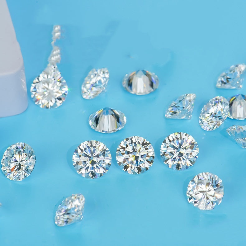 Moissanite Eight Hearts And Eight Arrows Round Wuzhou Artificial Cultivation Gem Stone Stone