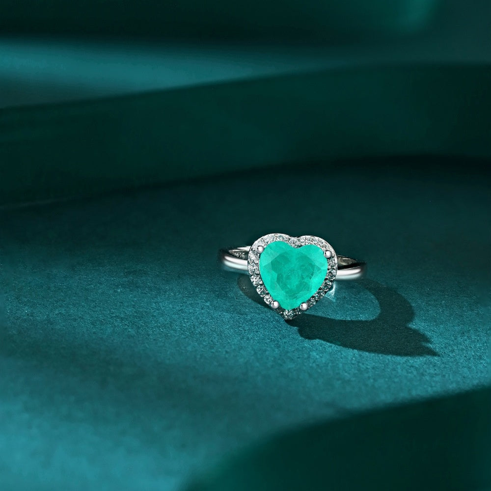 Female S925 Sterling Silver Ring Necklace Bracelet Earrings