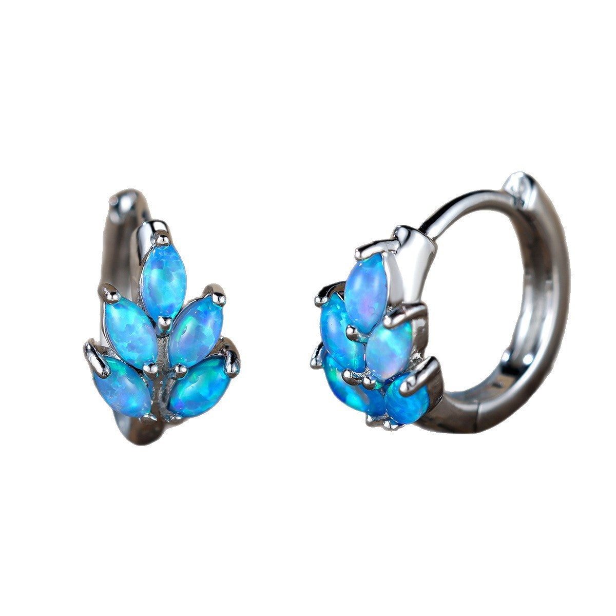 Simple Leaf Design Ear Clip Female Versatile Personality Retro