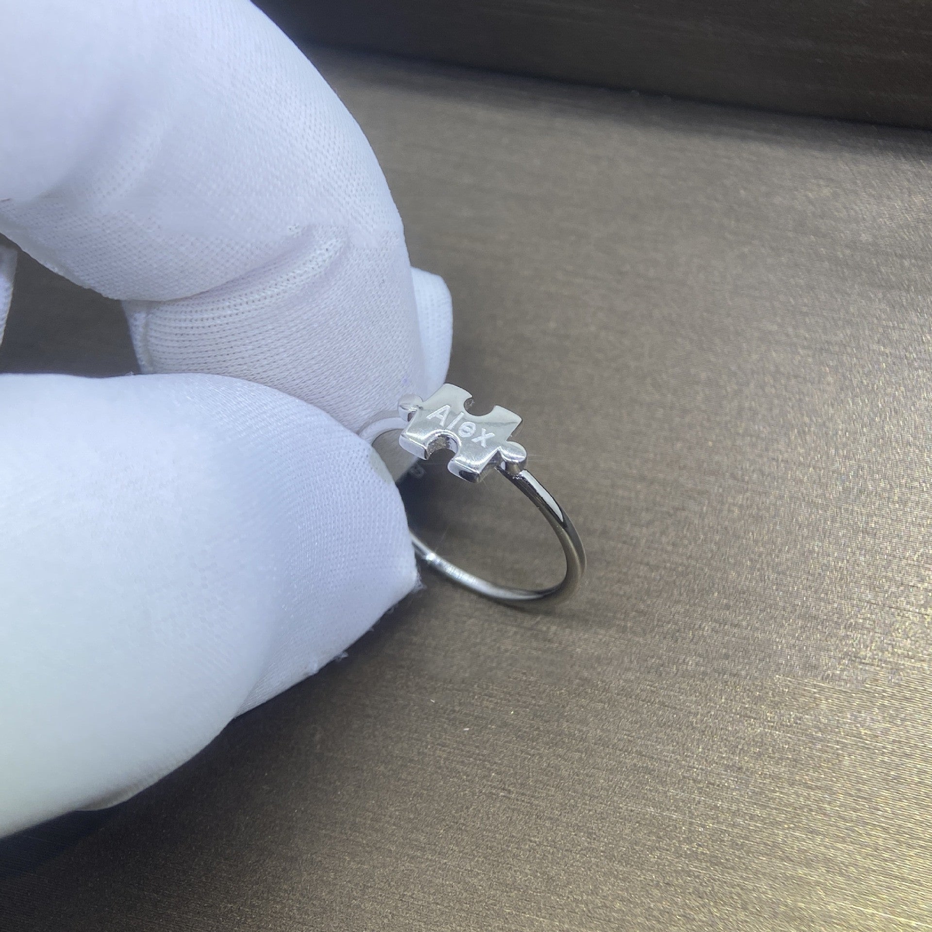 DIY Jigsaw Puzzle 925 Silver Ring For Men And Women