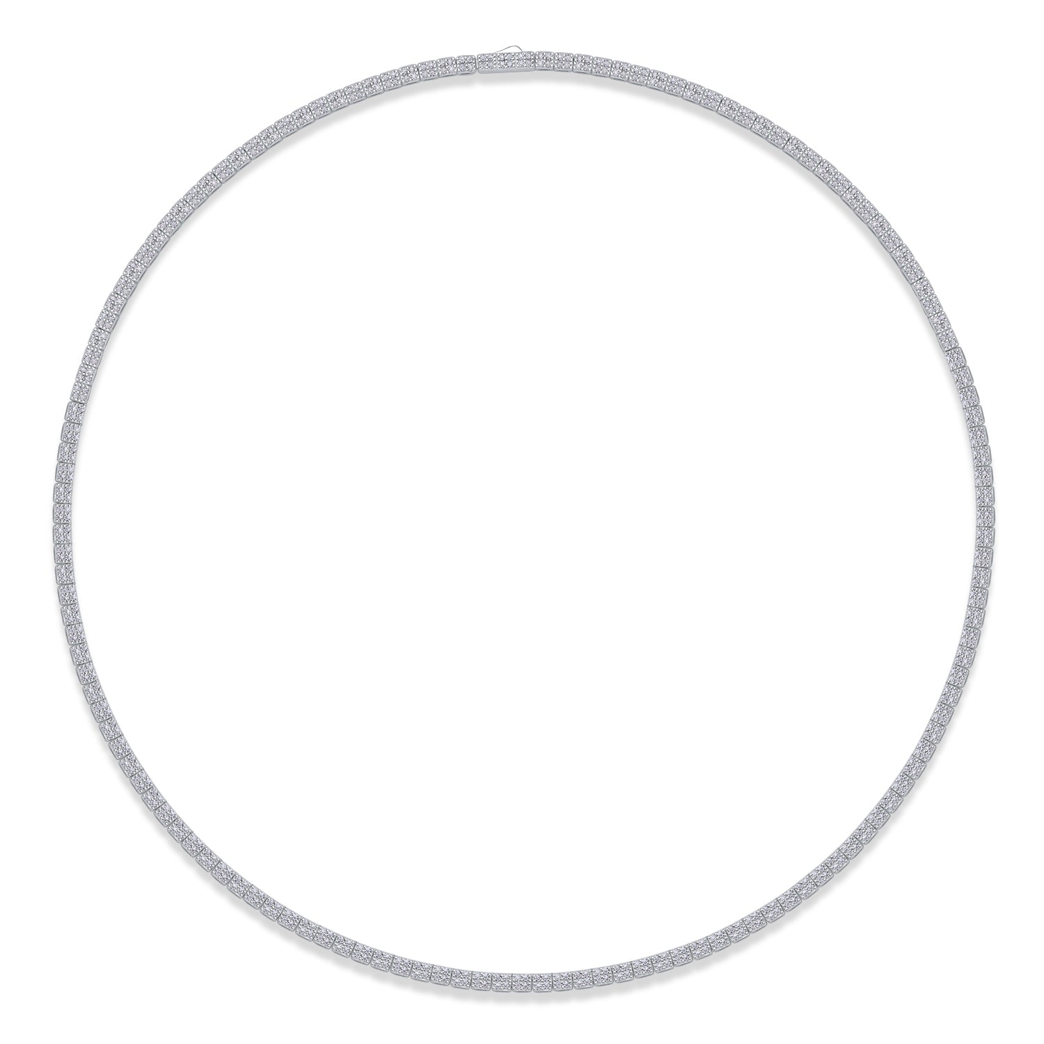 Winter Lake Luxury Fashion Set Mosan Diamond S925 Silver Necklace Rivaling Natural Diamonds