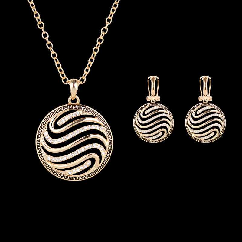Two-piece Fashion Necklace And Earrings