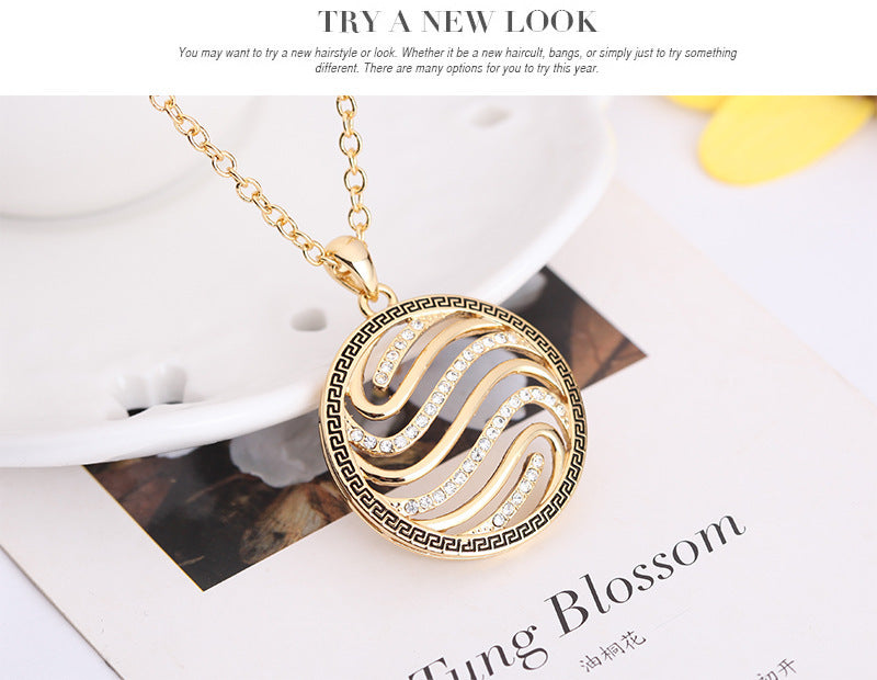 Two-piece Fashion Necklace And Earrings