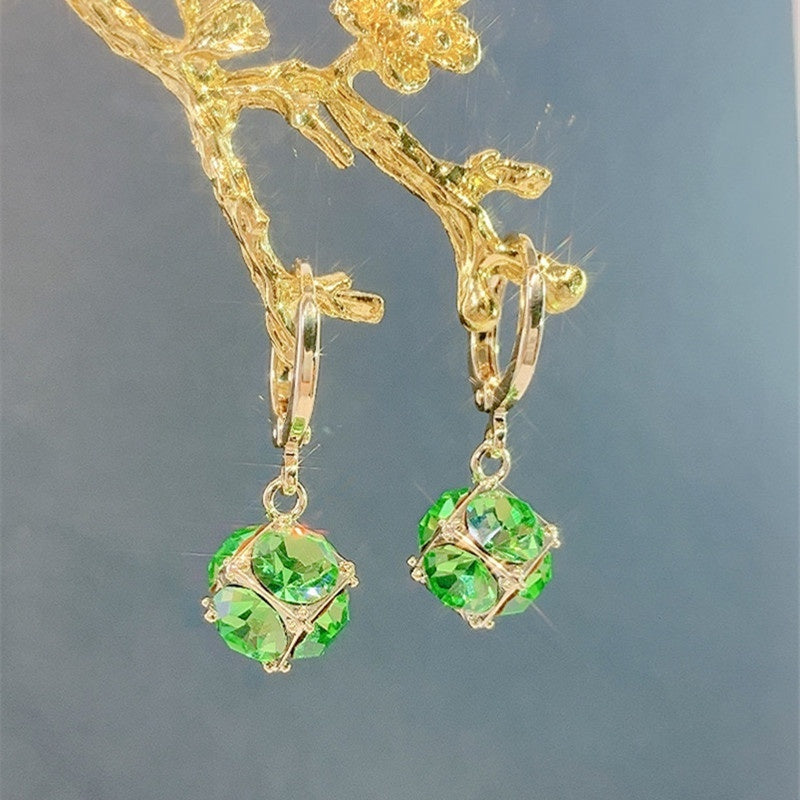 All-matching Elegant Simple Zircon Female Earrings