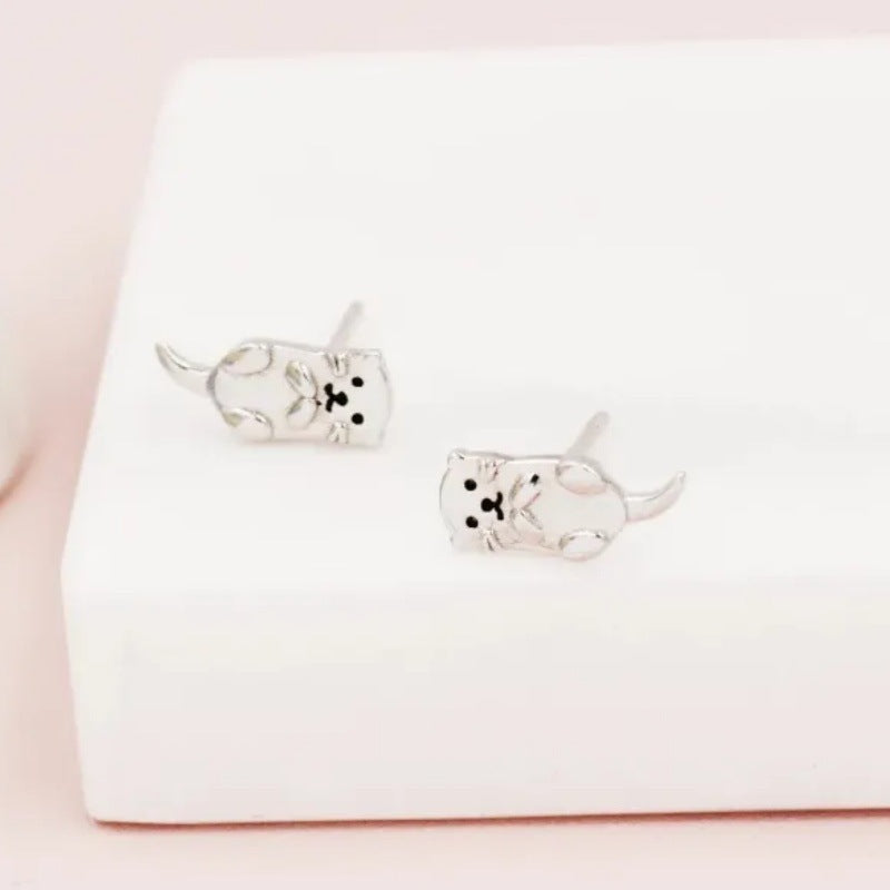 Simple And Compact Three-dimensional Earrings For Women