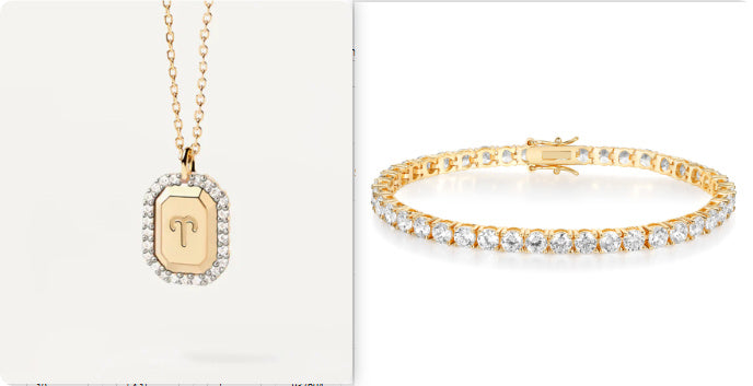 S925 Sterling Silver Twelve Constellation White Zircon Ladies' Pendant Necklace