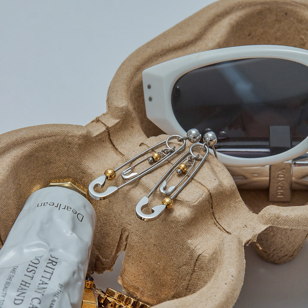 Stainless Steel Clip Ear Studs Titanium Steel No Fading Earrings