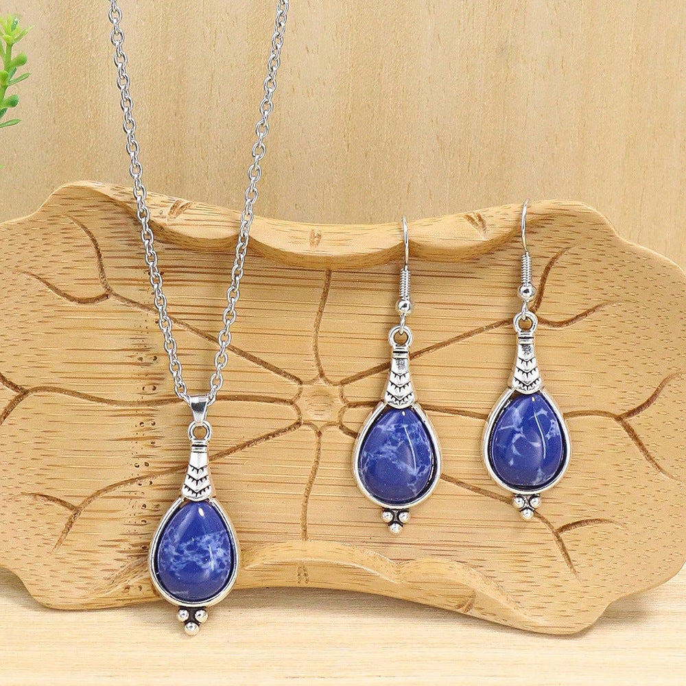 Women's Fashion Earrings And Necklace Set