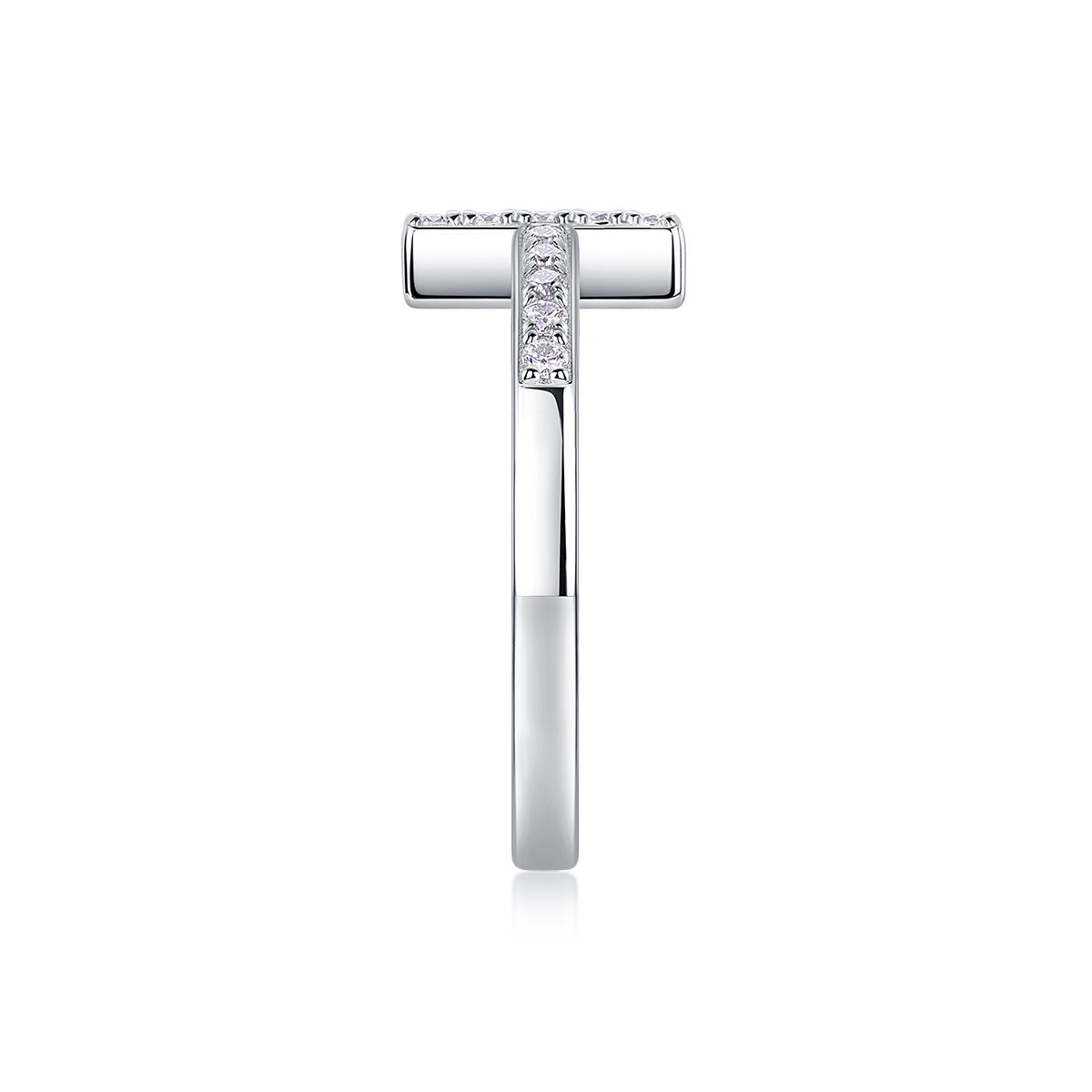 The Holy Light Cross - A Wedding Ring Set With Top-quality Moissanite S925 In Silver And Gold-plated. The Ring Can Be Inspected With A Diamond Pen