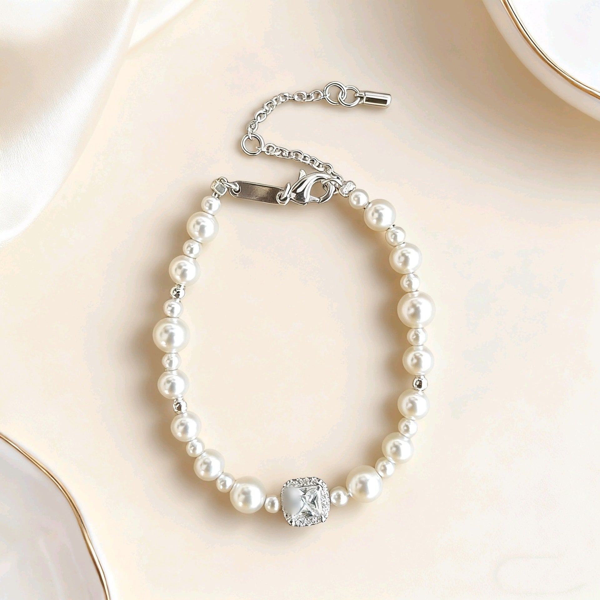 Bubble Cube Candy Women's All-match Clavicle Chain Neck Chain Bracelet Earrings