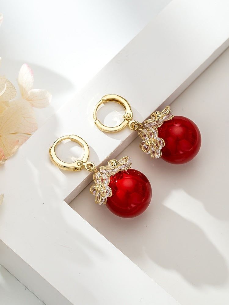 All-matching Elegant Simple Zircon Female Earrings